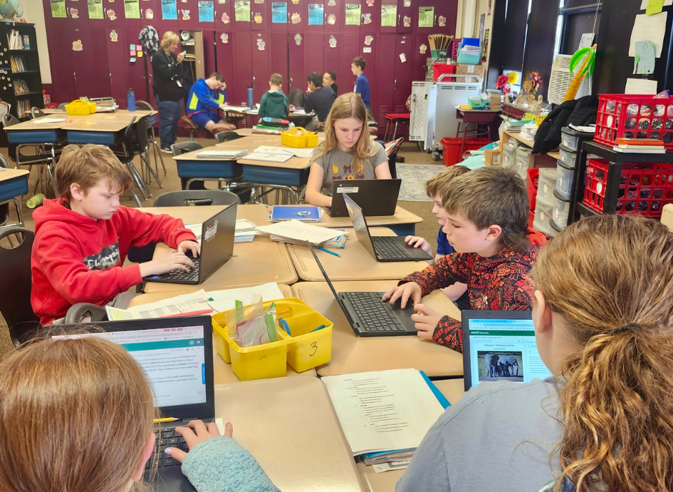 Writable program in use at Ross Intermediate classroom